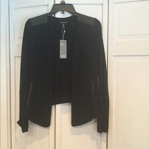 Eileen Fisher NWT Viscose/leather Jacket - XS